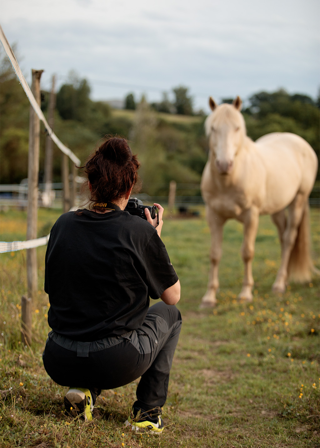 backstage cours de photographie équine Faustine Gauchet, photographe et cheval