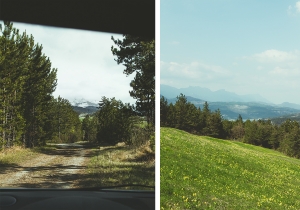 route et montagnes en isère